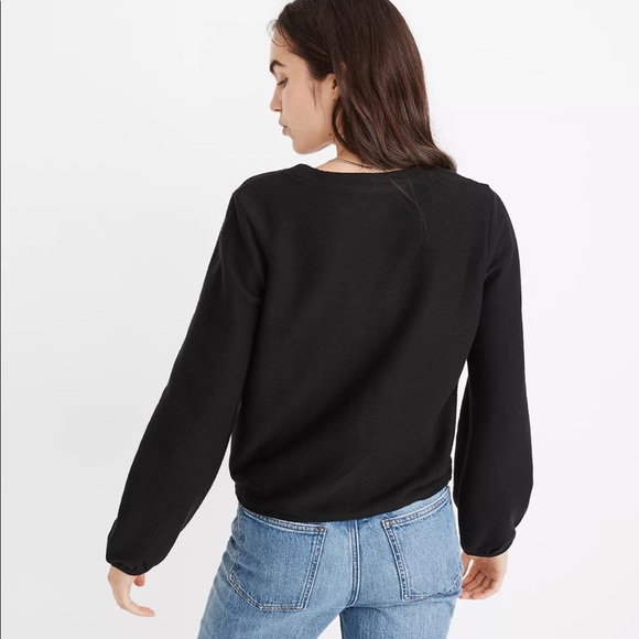 Madewell Texture & Thread Bubble-Sleeve Cardigan Top XXS - Picture 3 of 8